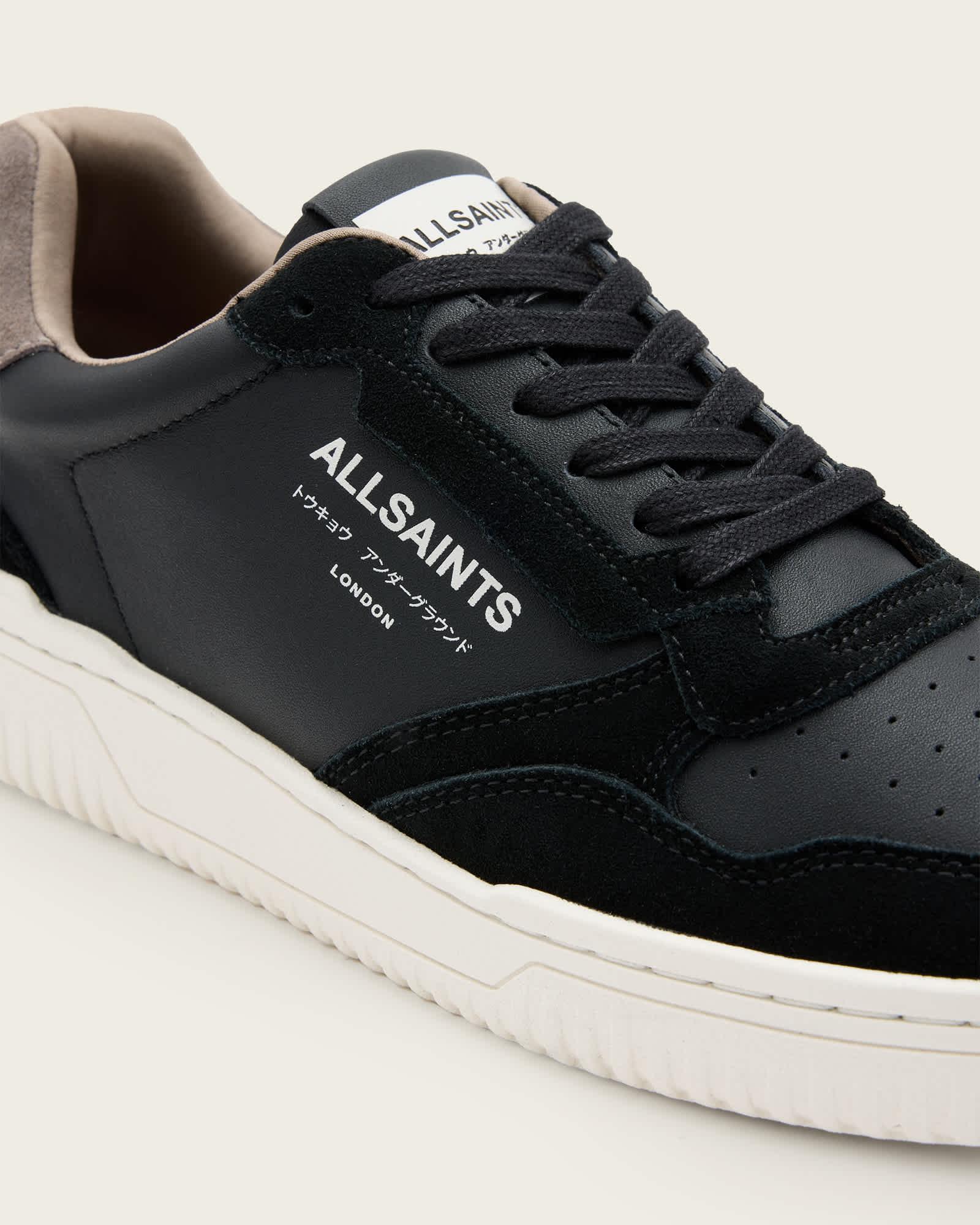 Regan Low Top Sneakers Black/Grey | ALLSAINTS US Product Image