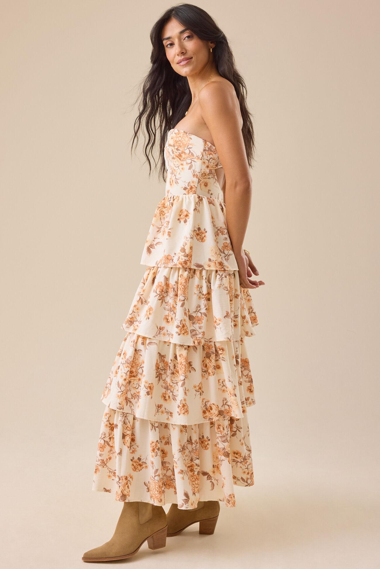 Fleur Floral Midi Dress Product Image