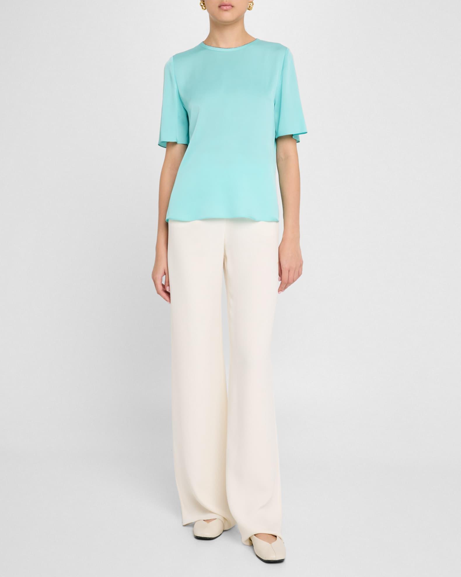 Sylvie Chain-Trim Crewneck Blouse Product Image