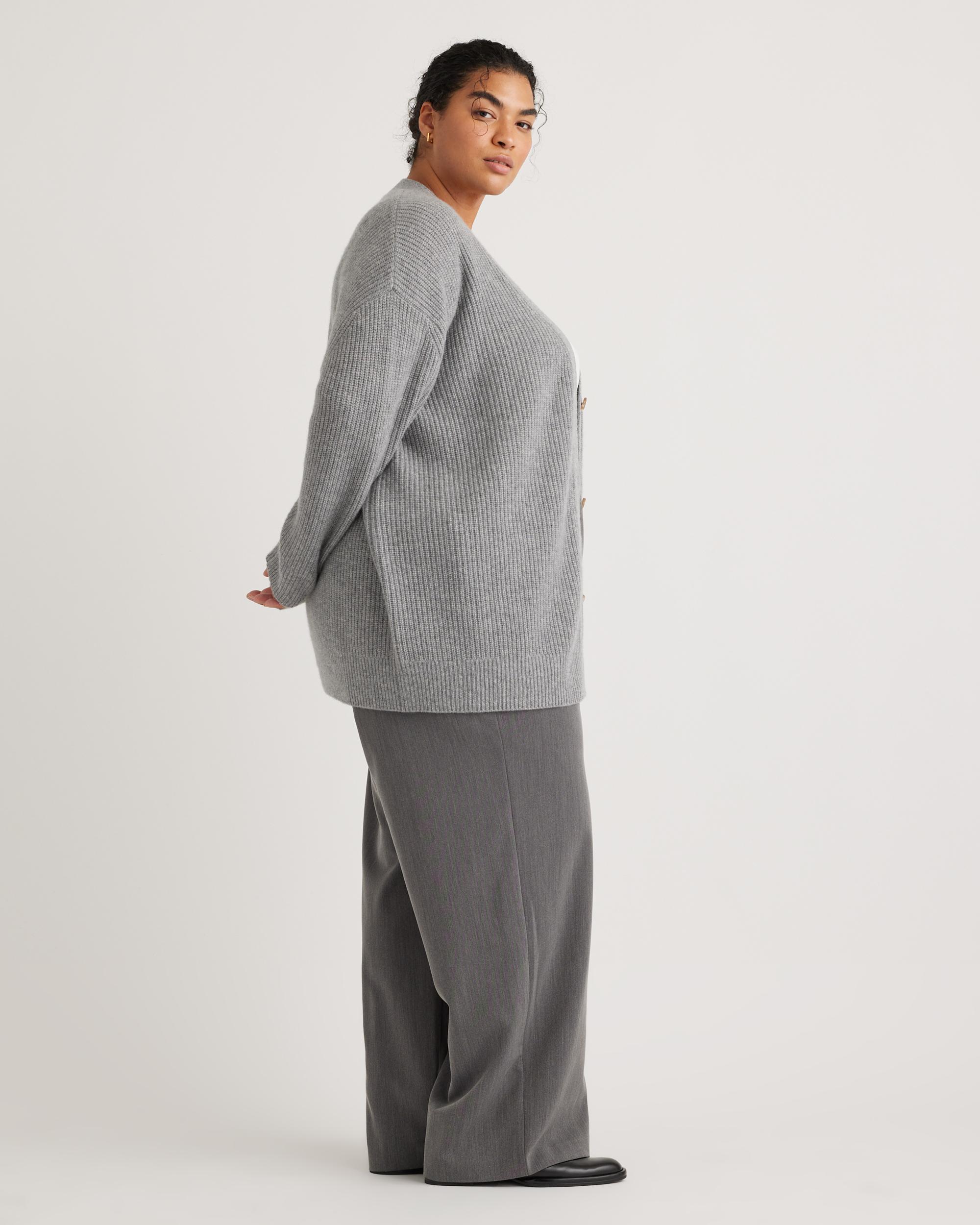 Quince | Women's Mongolian Cashmere Oversized Boyfriend Cardigan Sweater Product Image