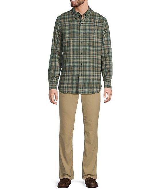 L.L.Bean Scotch Small Plaid Flannel Long Sleeve Woven Shirt Product Image