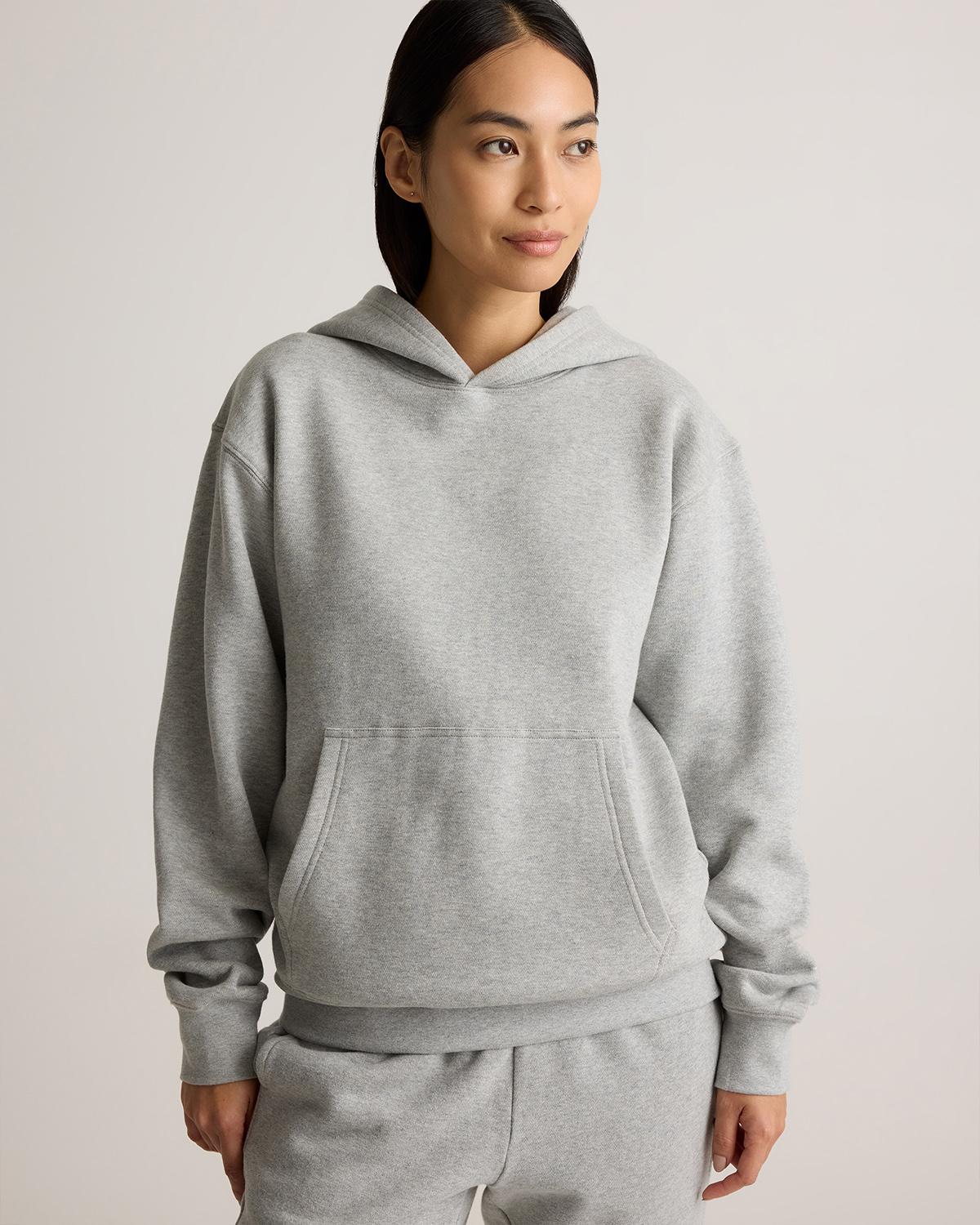 Quince | Women's Organic Heavyweight Fleece Boyfriend Hoodie Size XS, Organic Cotton Product Image