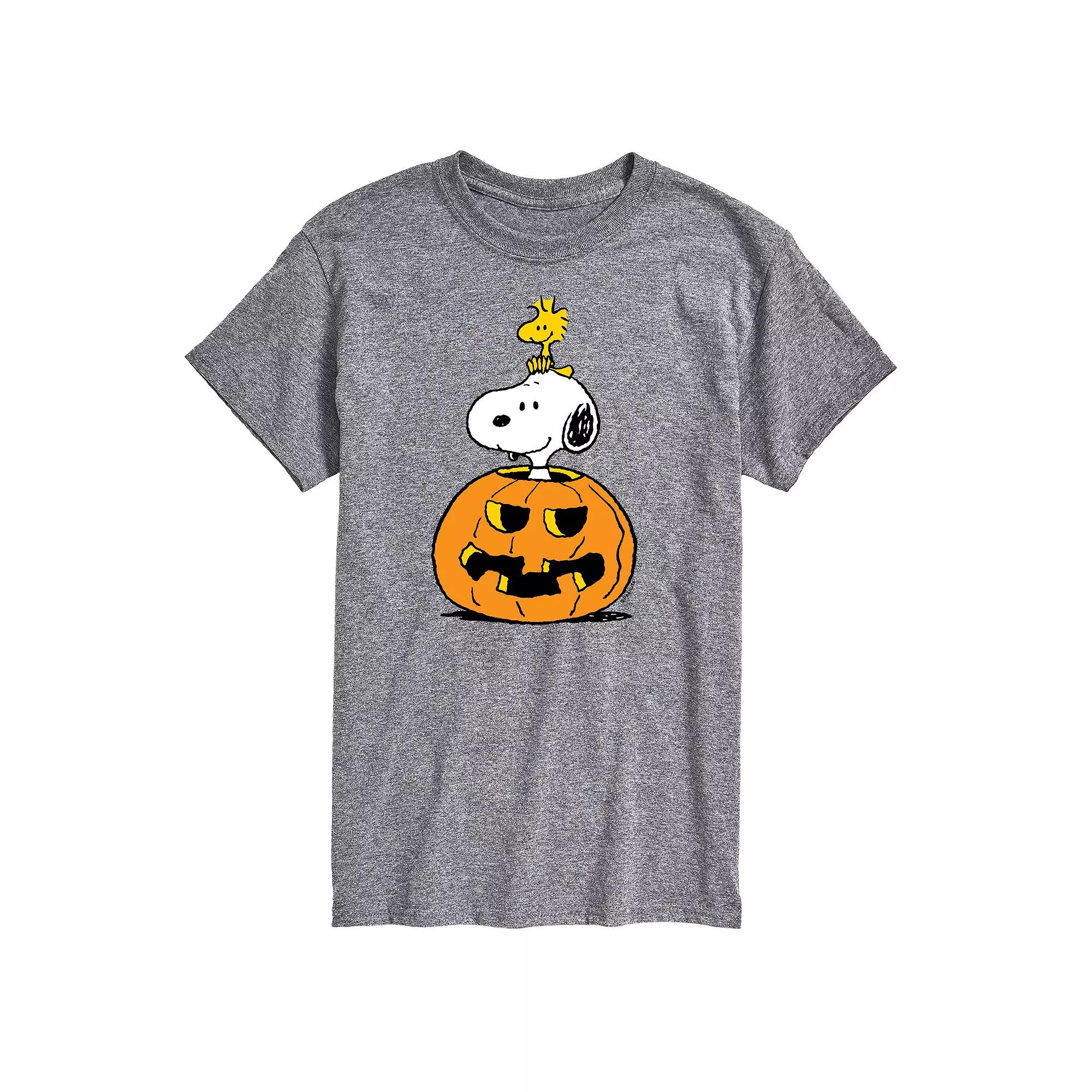 Big & Tall Peanuts Snoopy Pumpkin Tee, Men's,  Product Image