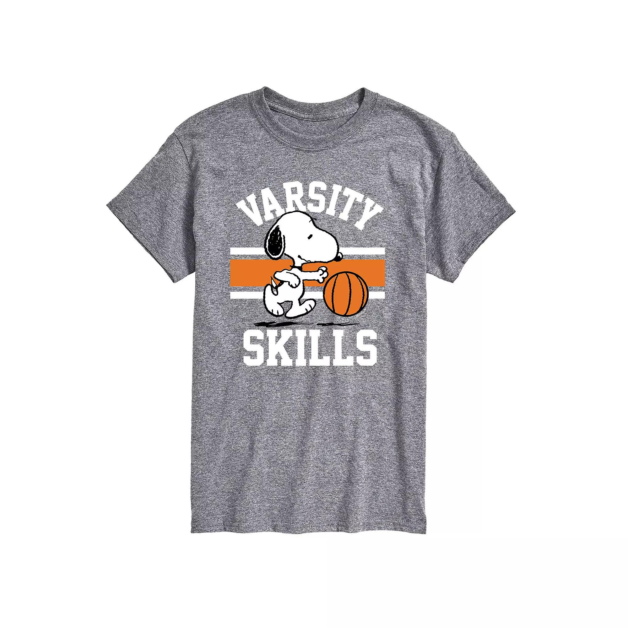 Big & Tall Peanuts Varsity Skills Tee, Men's,  Product Image