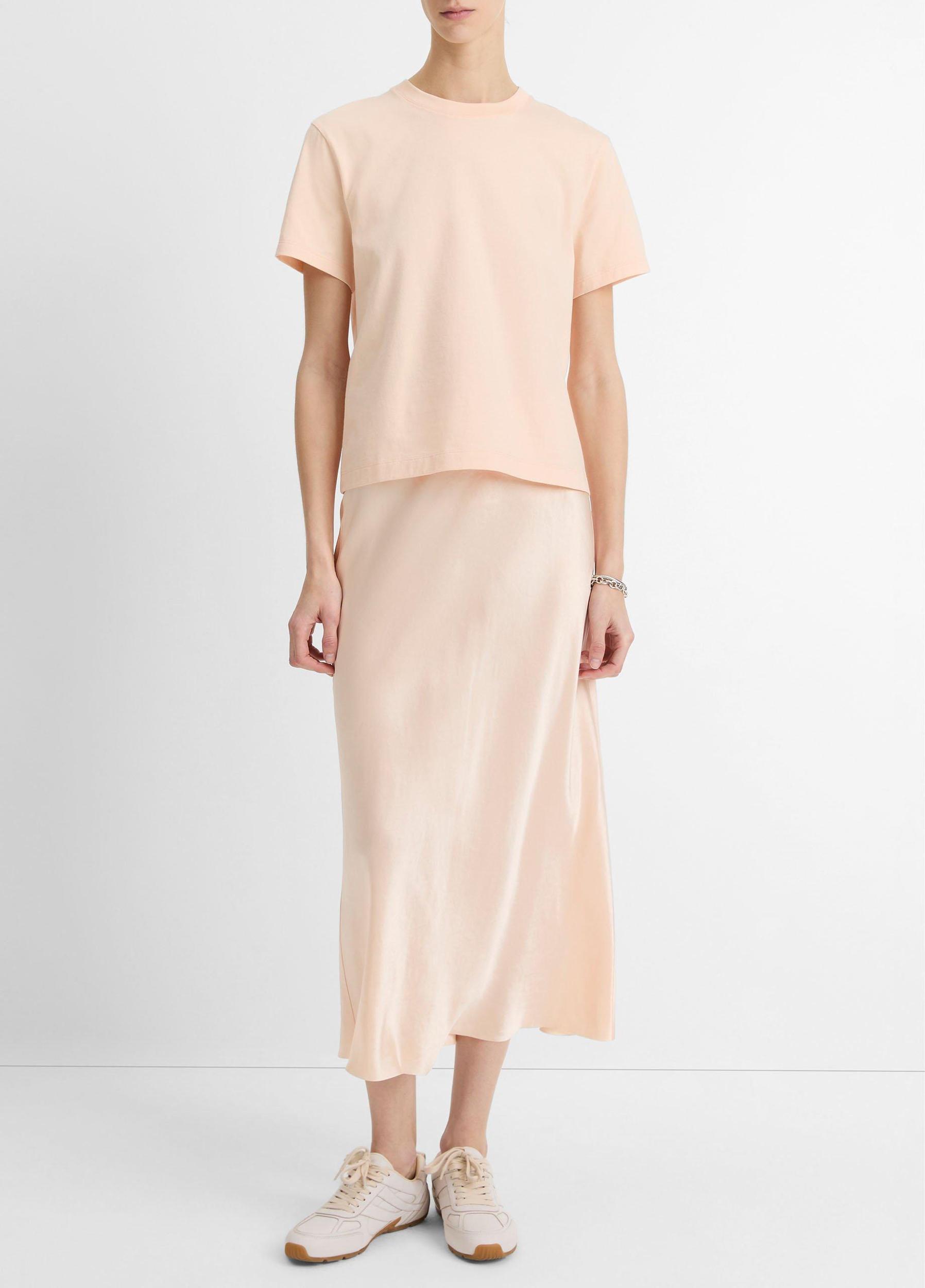 Pima Cotton Crew Neck T-Shirt Product Image