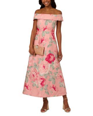 Off The Shoulder Jacquard Dress Product Image