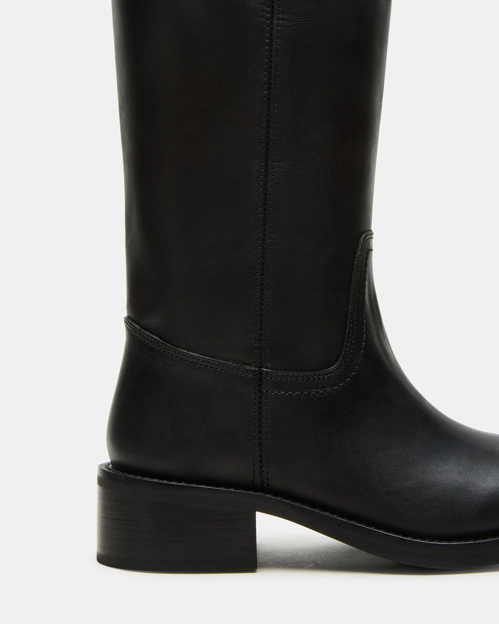 RIGGS BLACK LEATHER WIDE CALF Female Product Image