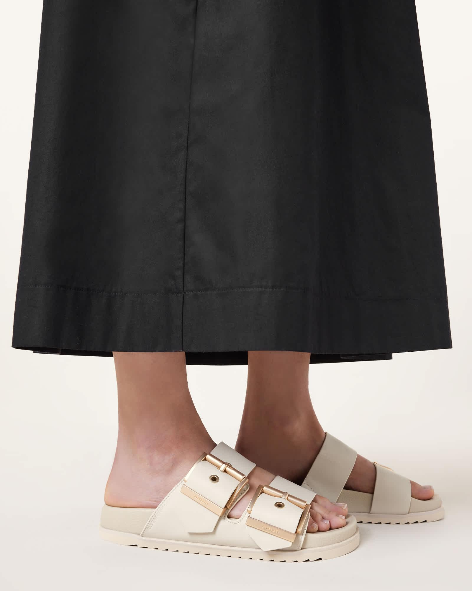 Sian Leather Buckle Sandals Product Image