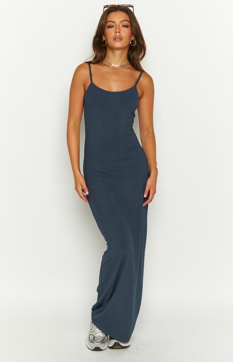 Melrose Navy Maxi Dress Product Image