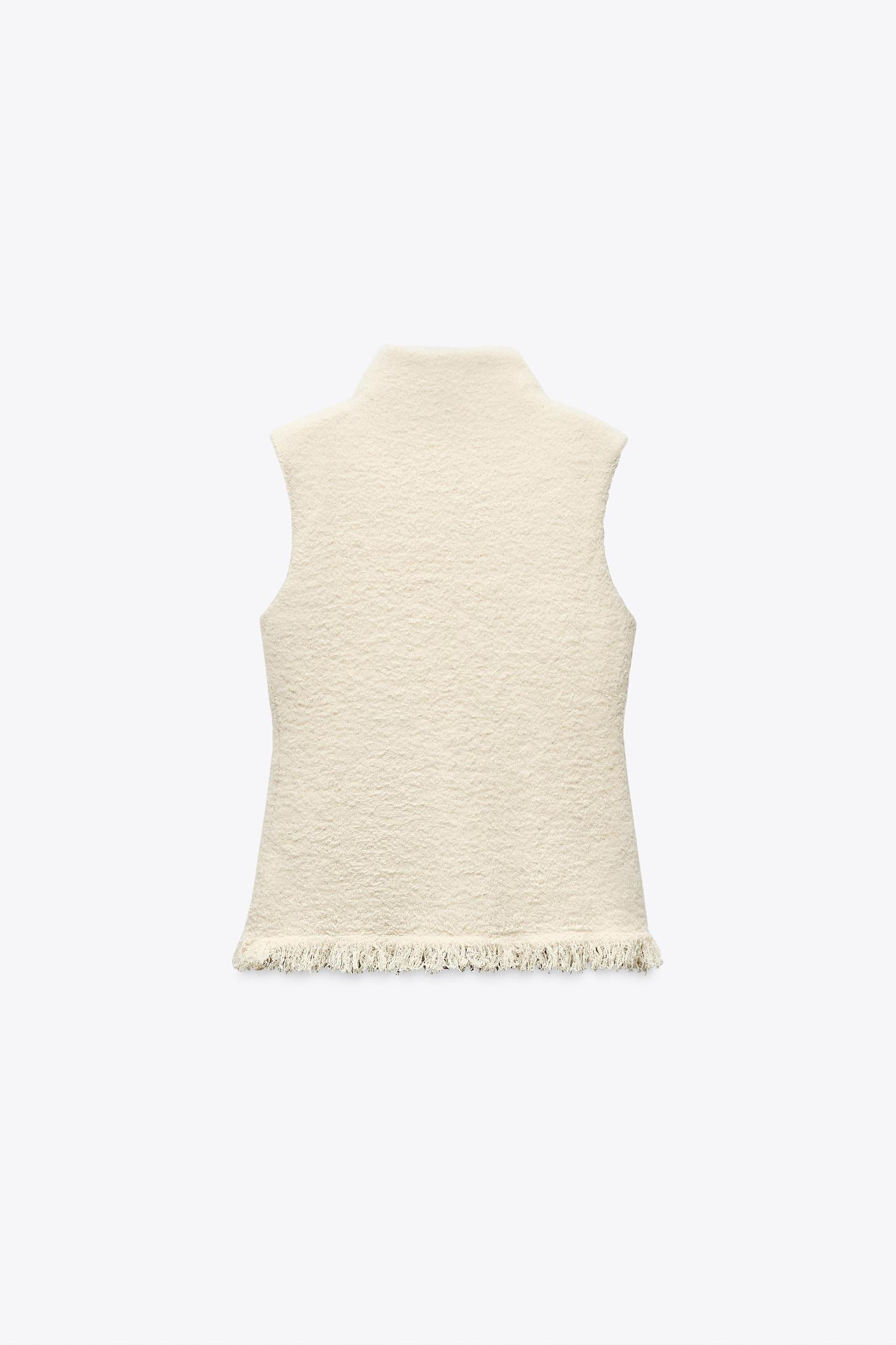 FRINGED KNIT TOP Product Image