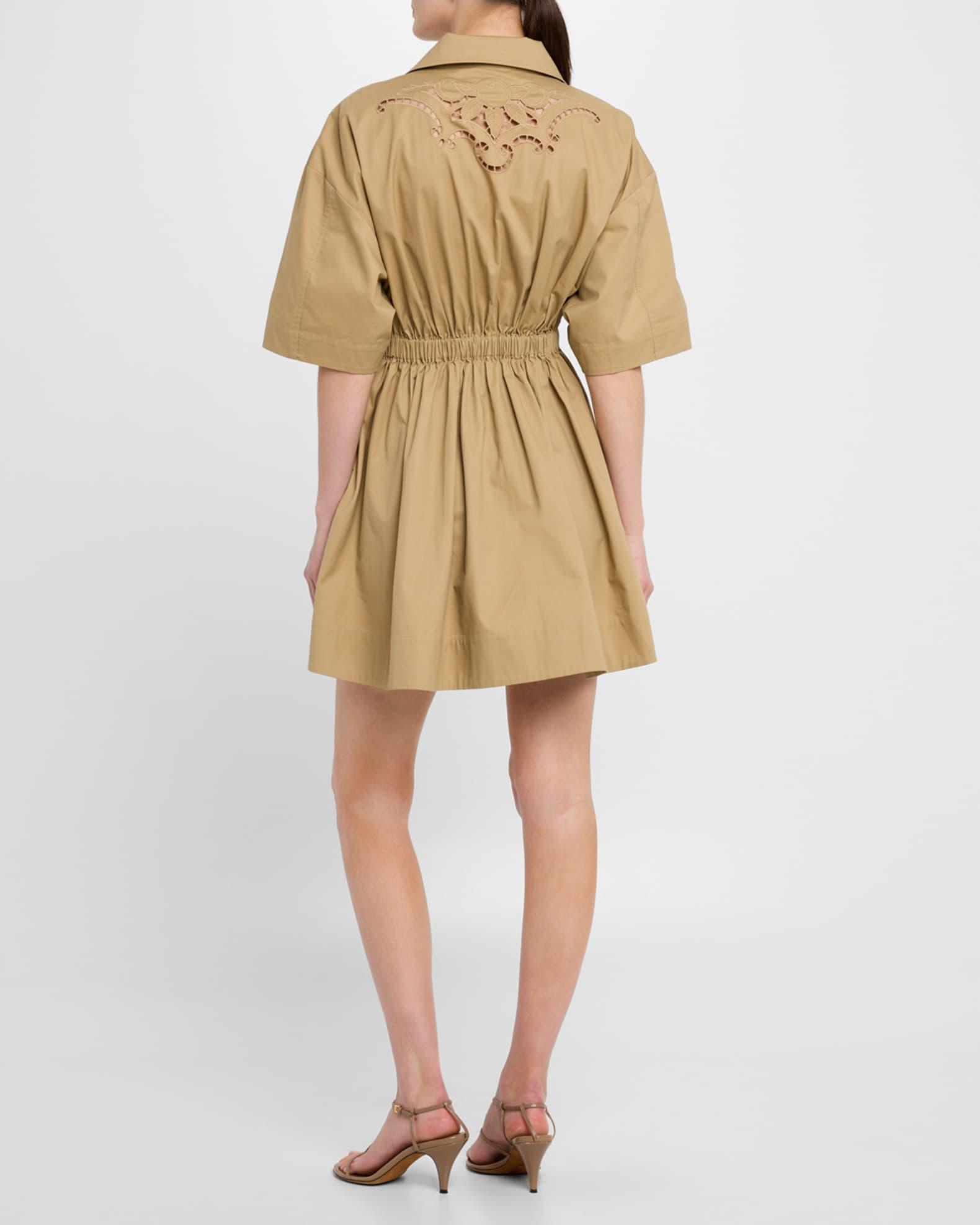 Evander Zip-Front Mini Dress Product Image