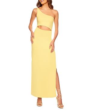 Susana Monaco One Shoulder Cutout Leg Slit Maxi Dress Product Image