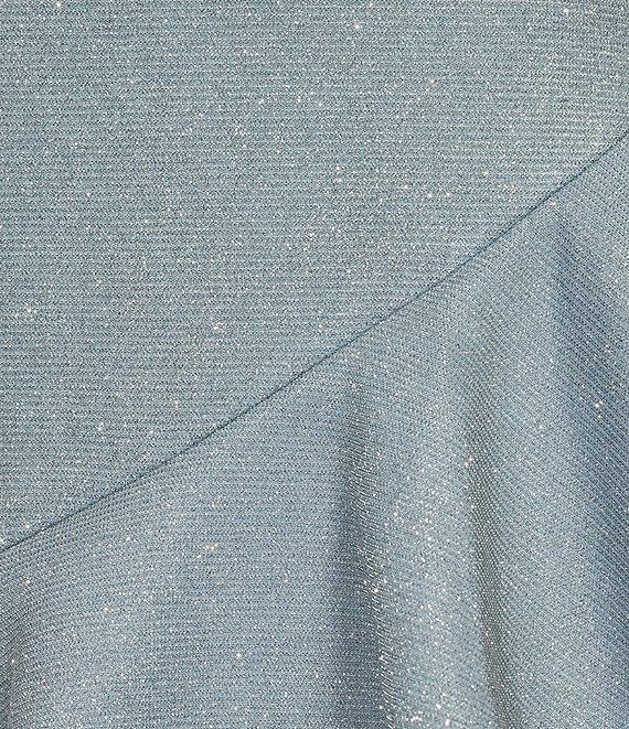 Midnight Doll Square Neck Rhinestone Spaghetti Strap Ruffle Hem Dress Product Image