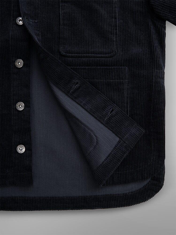 WOMEN'S CORDUROY CHORE COAT - BLACK / M Product Image