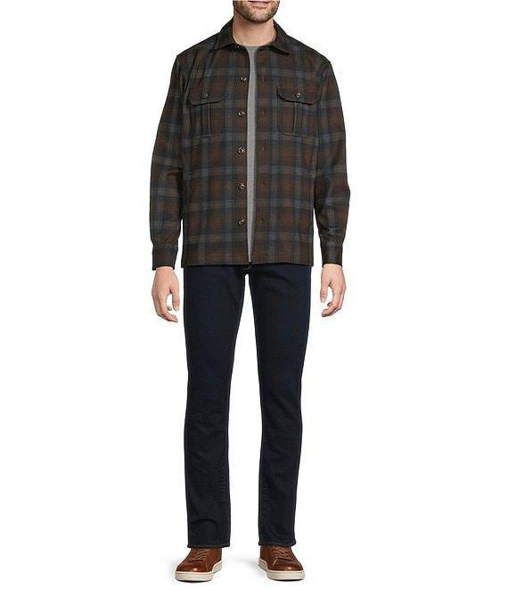 Hart Schaffner Marx The Reserve Collection Plaid Long Sleeve Shirt Jacket Product Image