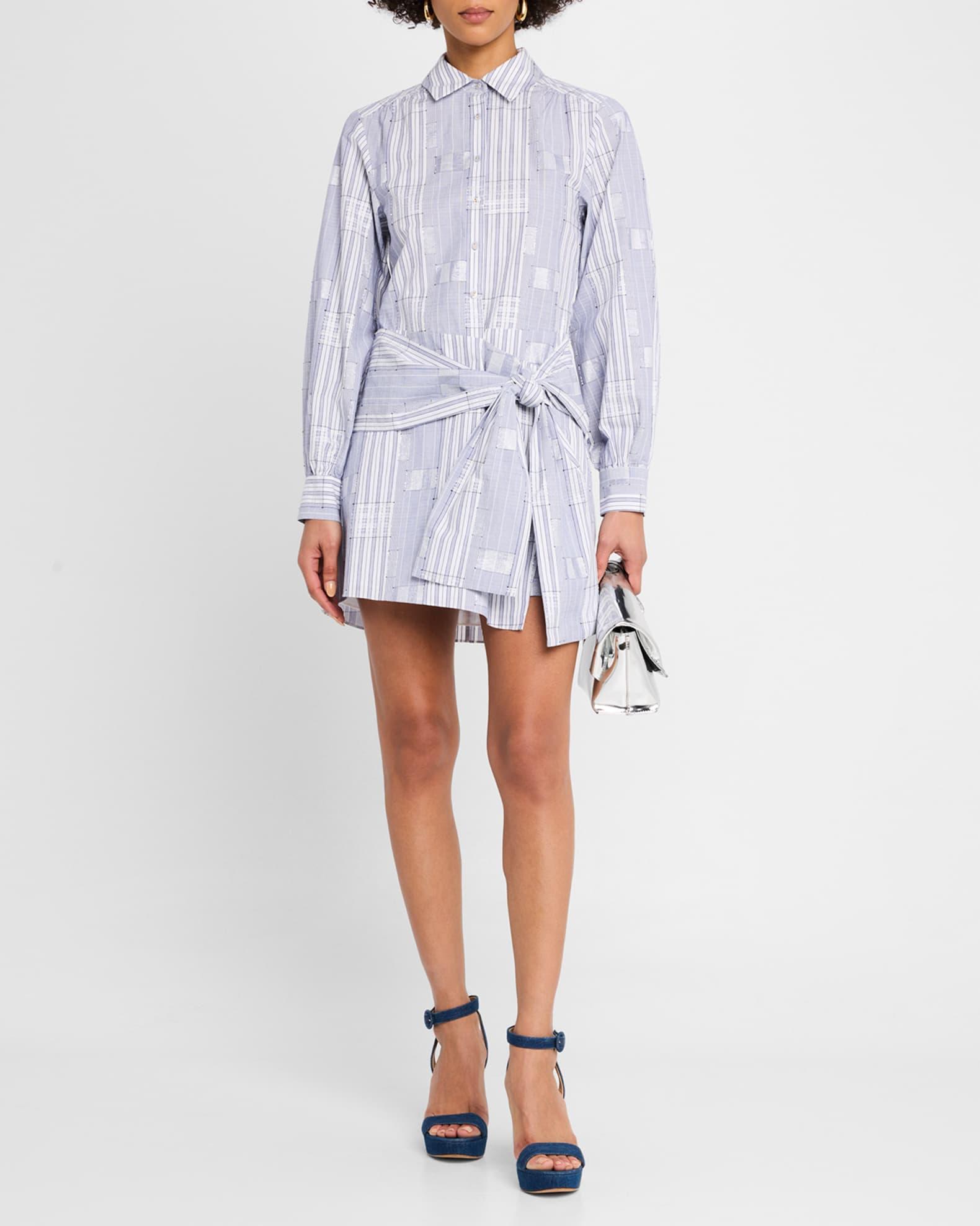 Sariah Belted Mini Shirtdress Product Image