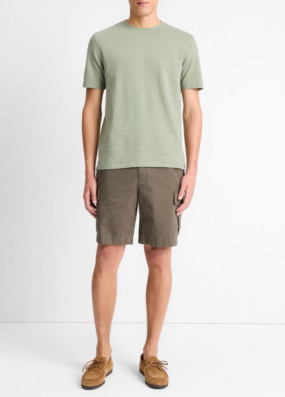 Birdseye Jacquard Pima Cotton T-Shirt Product Image