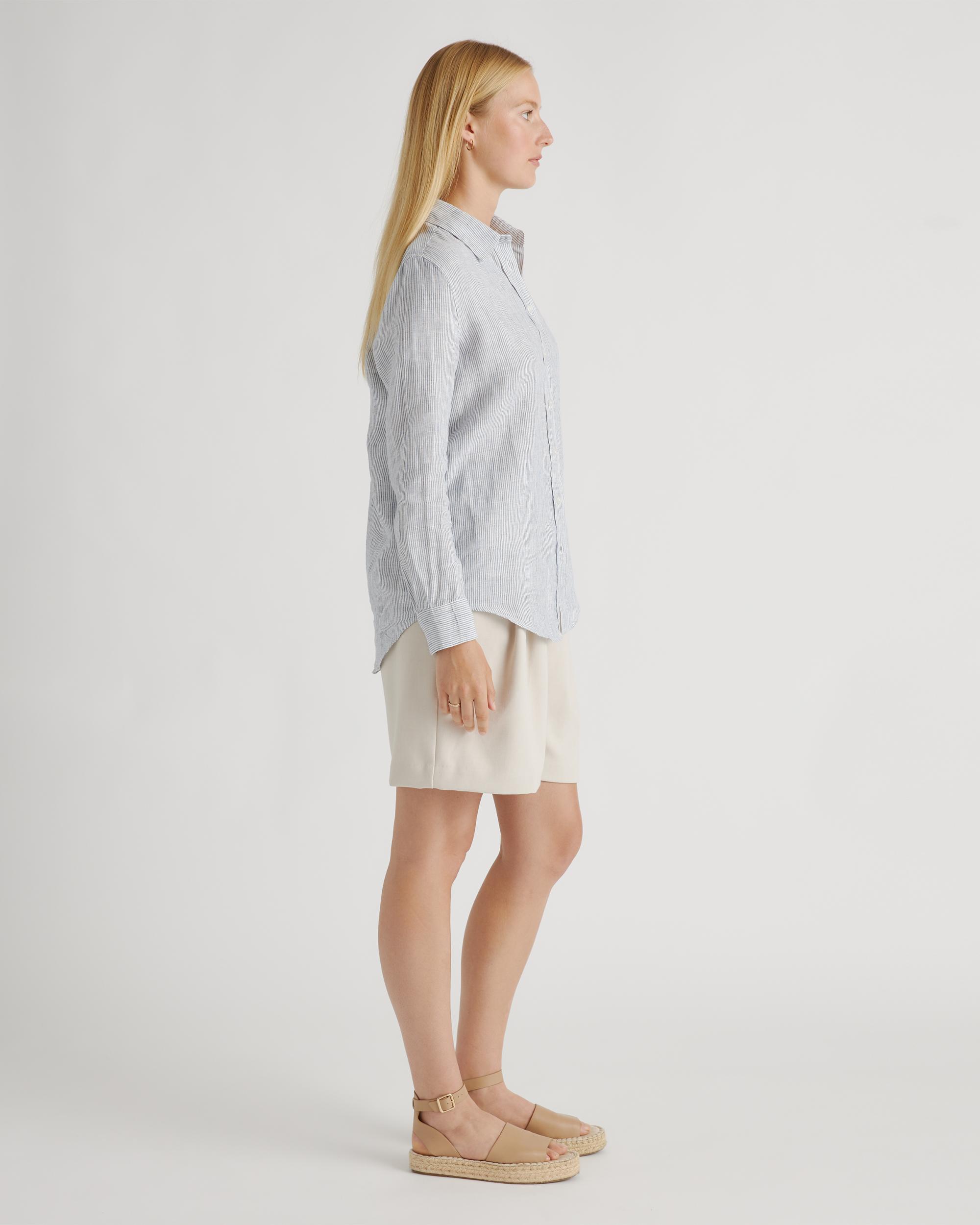 Quince | Women's 100% European Linen Long Sleeve Shirt Product Image