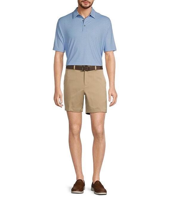 Roundtree & Yorke Big & Tall Performance Short Sleeve Tee Print Polo Shirt Product Image