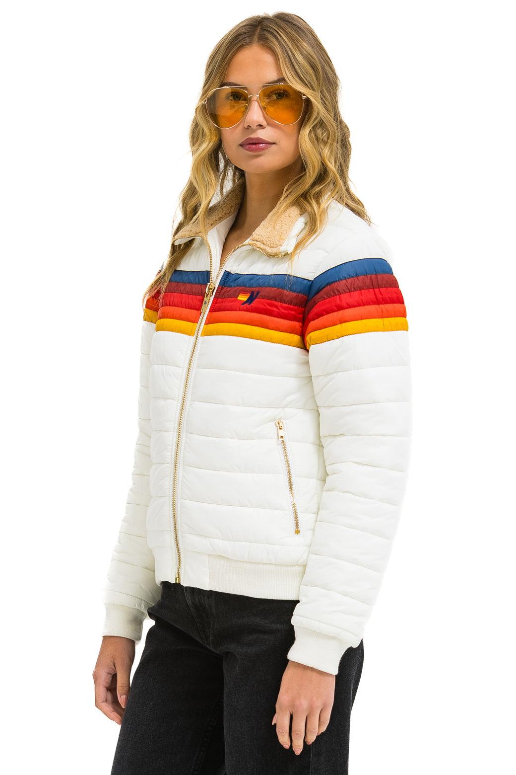 5 STRIPE JACKET - WHITE Female Product Image