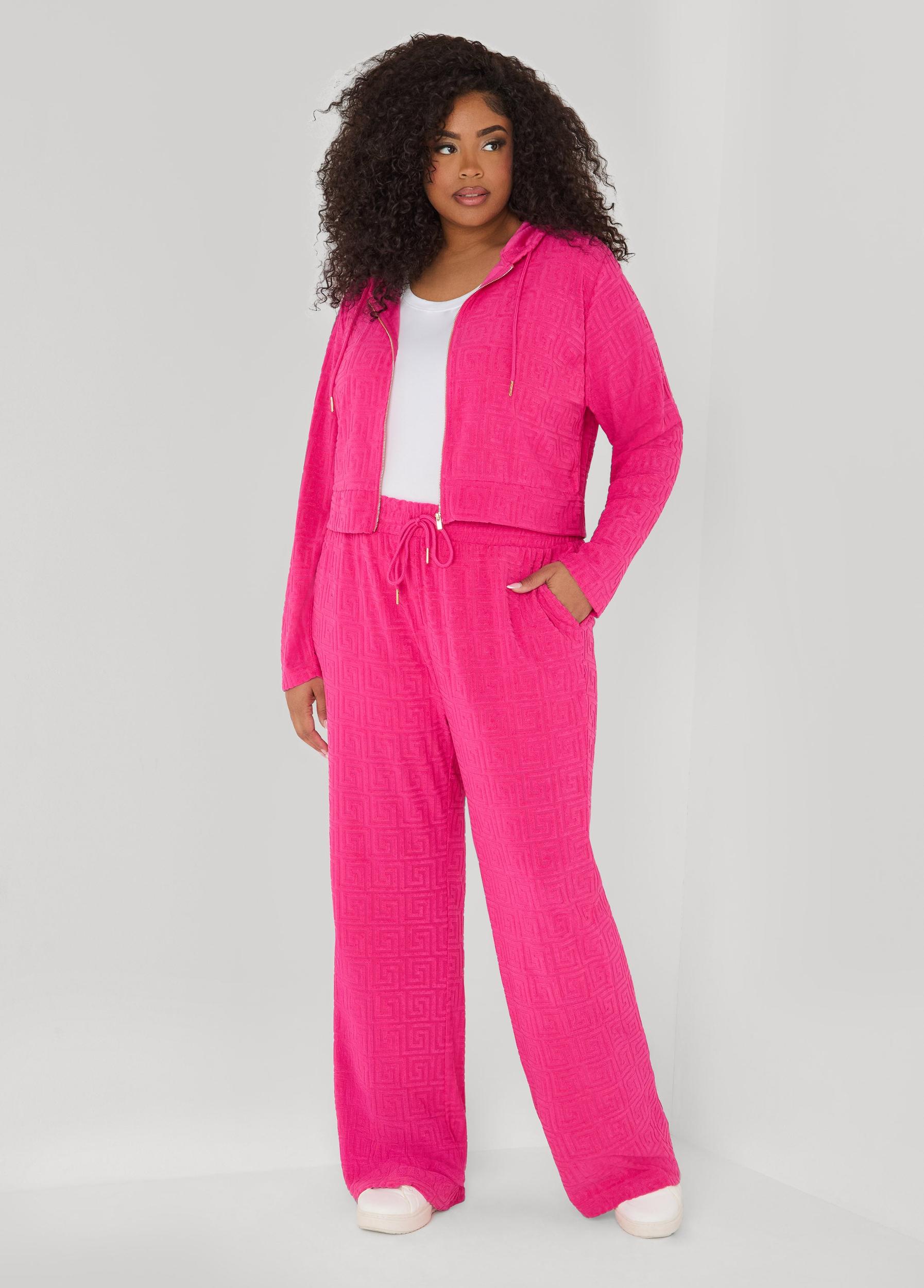 Greek Key Wide Leg Pants Product Image