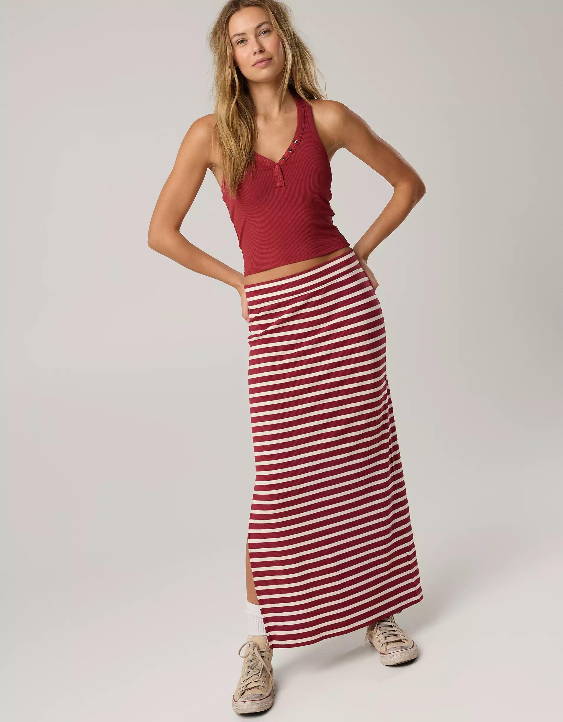 OFFLINE By Aerie Thumbs Up Heavyweight Maxi Skirt Product Image