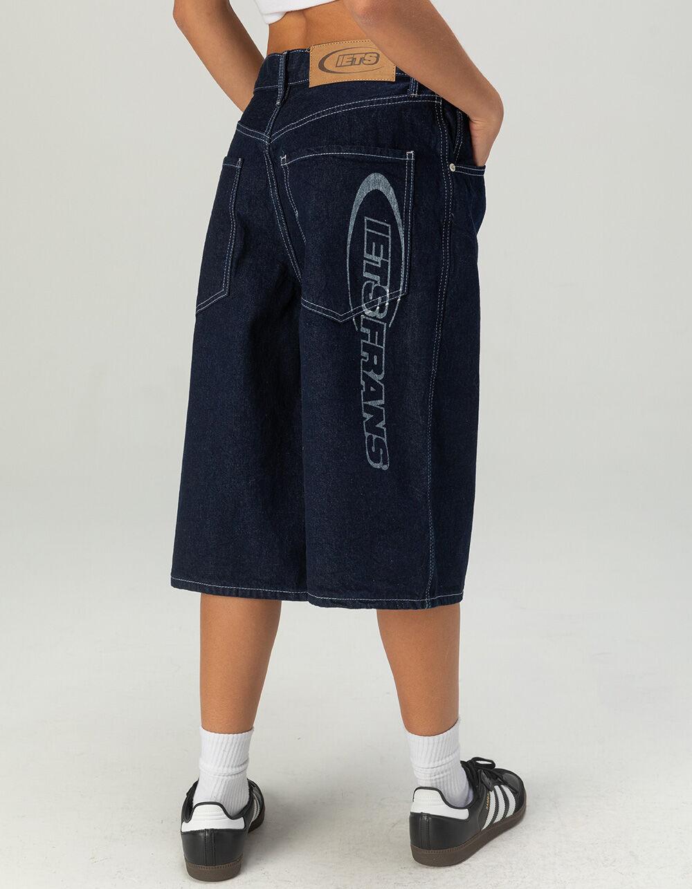 IETS FRANS Rinse Womens Denim Jorts - RINSE INDIGO Product Image