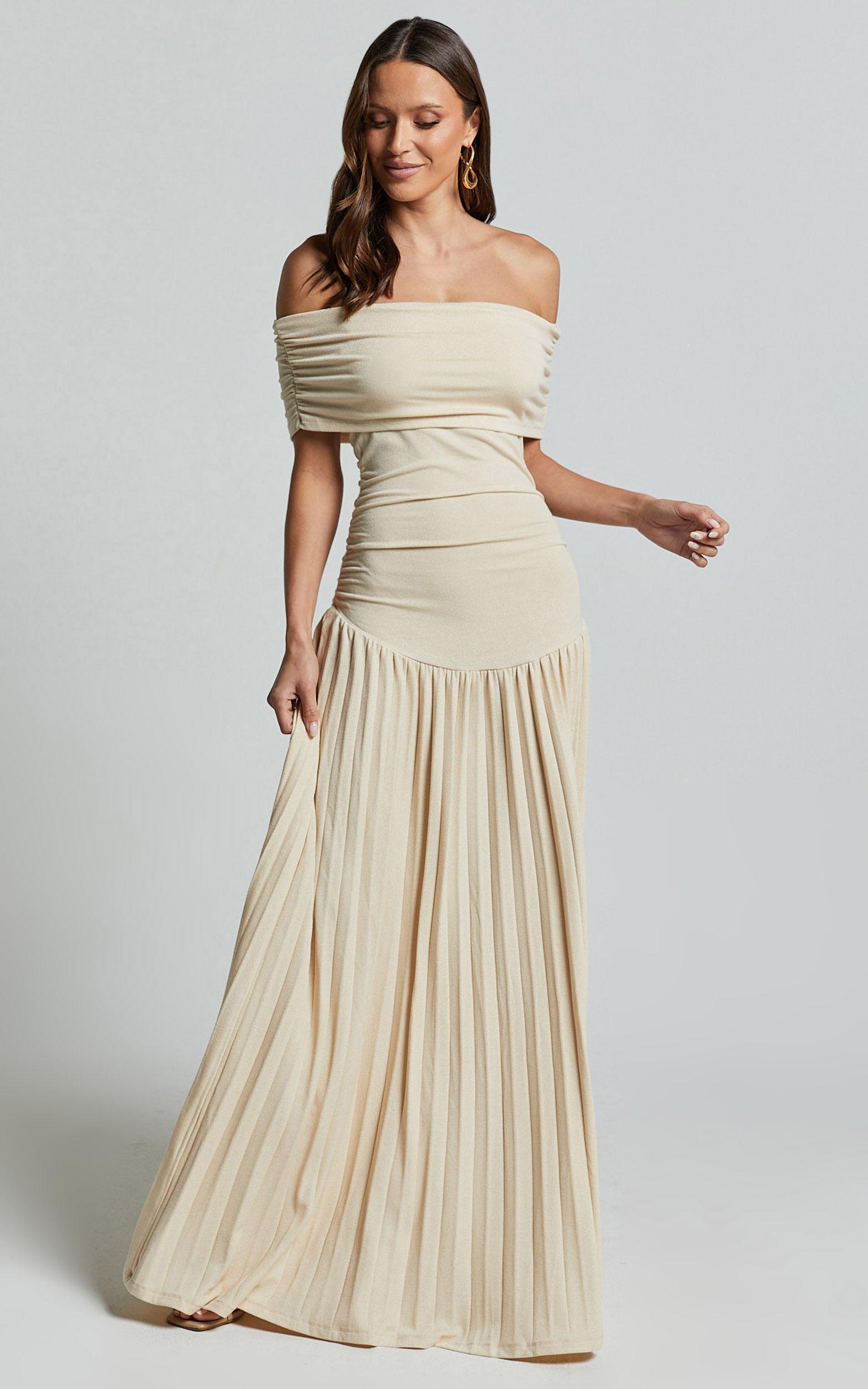 Lioness - Field Of Dreams Maxi Dress in Oatmeal Product Image