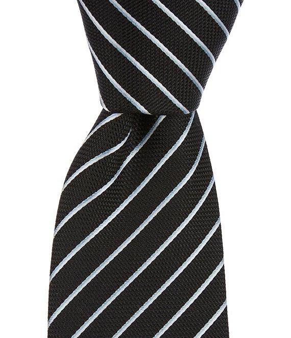 Hugo Boss Diagonal Stripe 2.9#double; Narrow Silk Blend Tie Product Image