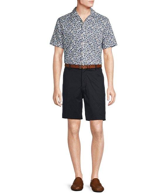 Daniel Cremieux Signature Label Mini Floral Print Short Sleeve Woven Camp Shirt Product Image