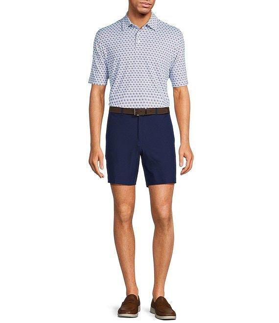 Roundtree & Yorke Performance Short Sleeve Pickleball Print Polo Shirt Product Image