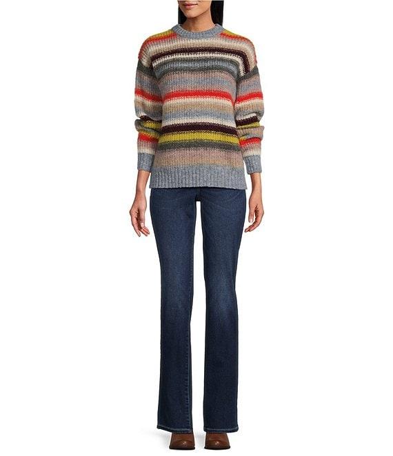 Pendleton Alpaca Stripe Crew Neck Long Sleeve Pullover Product Image