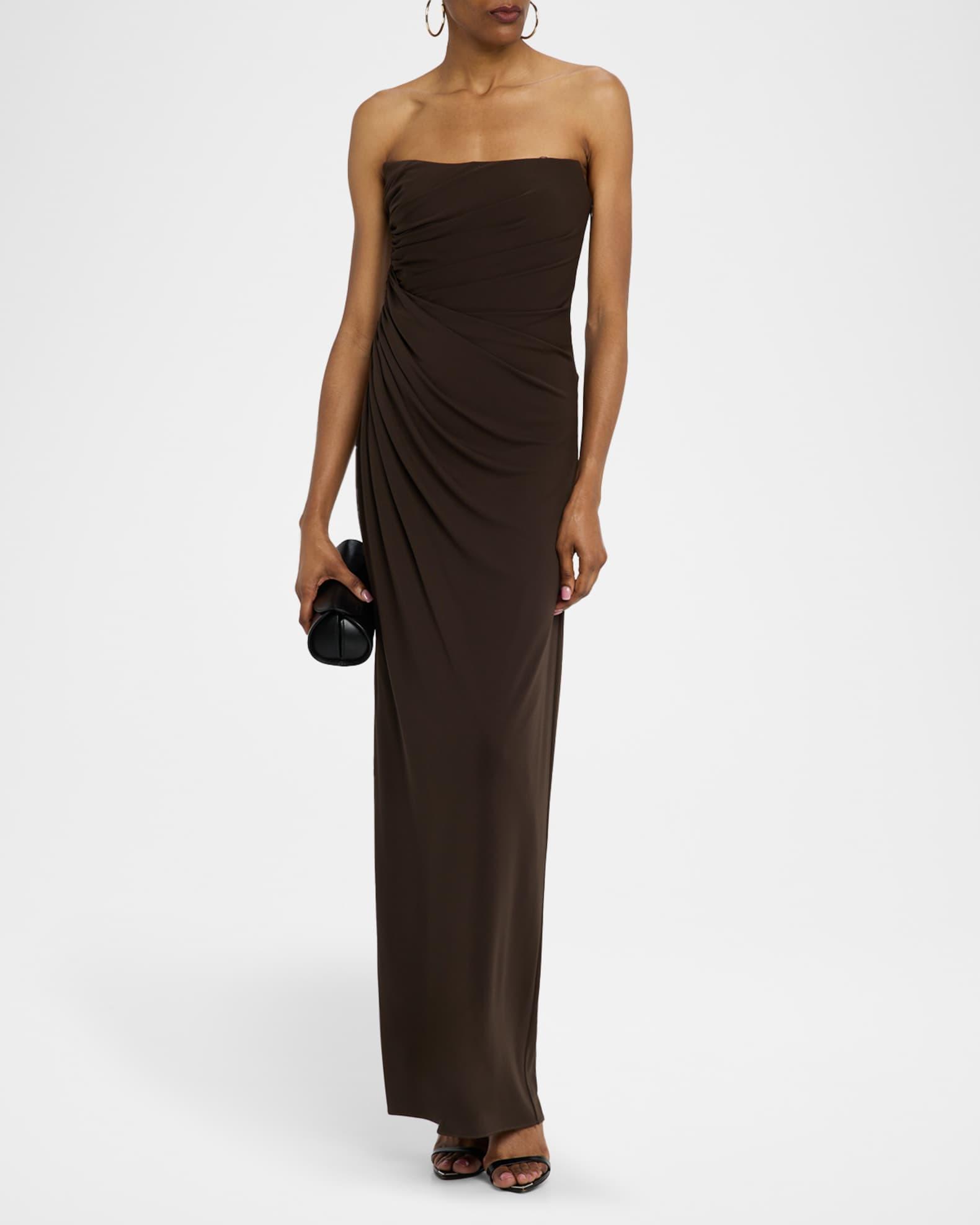 Patrice Strapless Draped Matte Jersey Gown Product Image