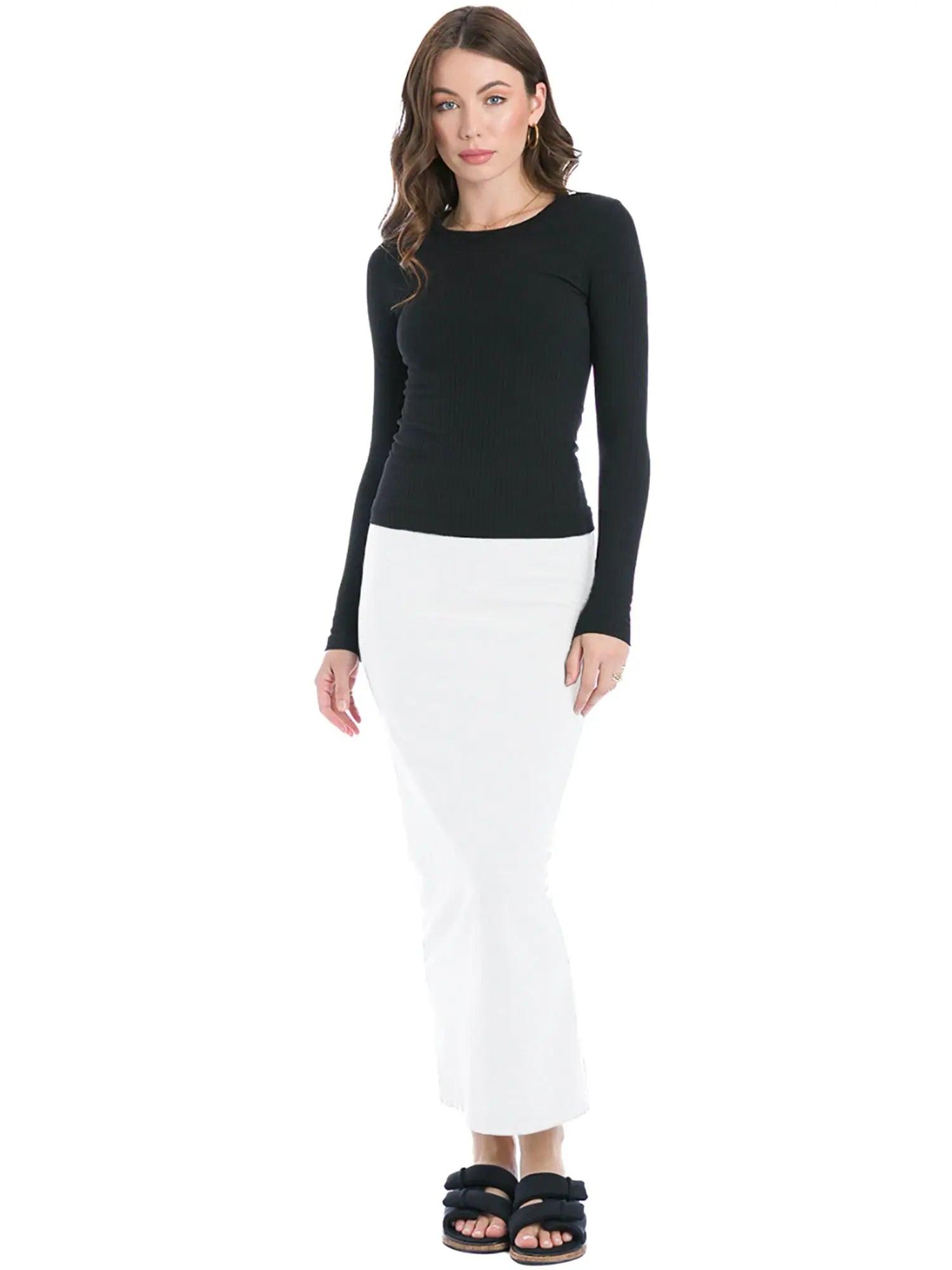 Hard Tail Long Cotton Skirt W-544 Product Image