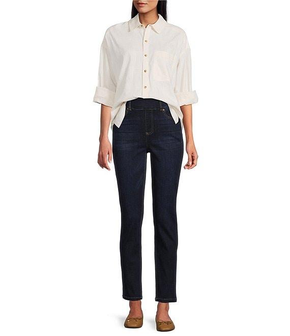 Westbound Woven Collared Oversized Long Sleeve Top Product Image