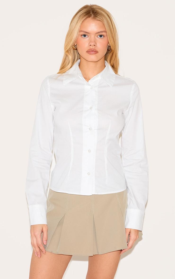 Clay Tailored Woven Box Pleat Skater Skort Product Image