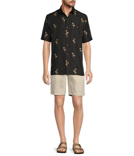 Caribbean Relaxed Fit Palm Valley Short Sleeve Woven Shirt Product Image