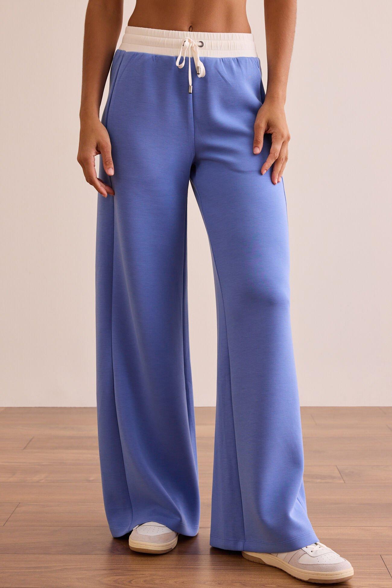 Supersoft Wide Leg Contrast Pants Product Image