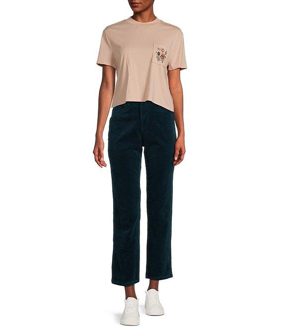 Volcom Stoned Straight Fit High-Rise Wale Corduroy Five-Pocket Jeans Product Image