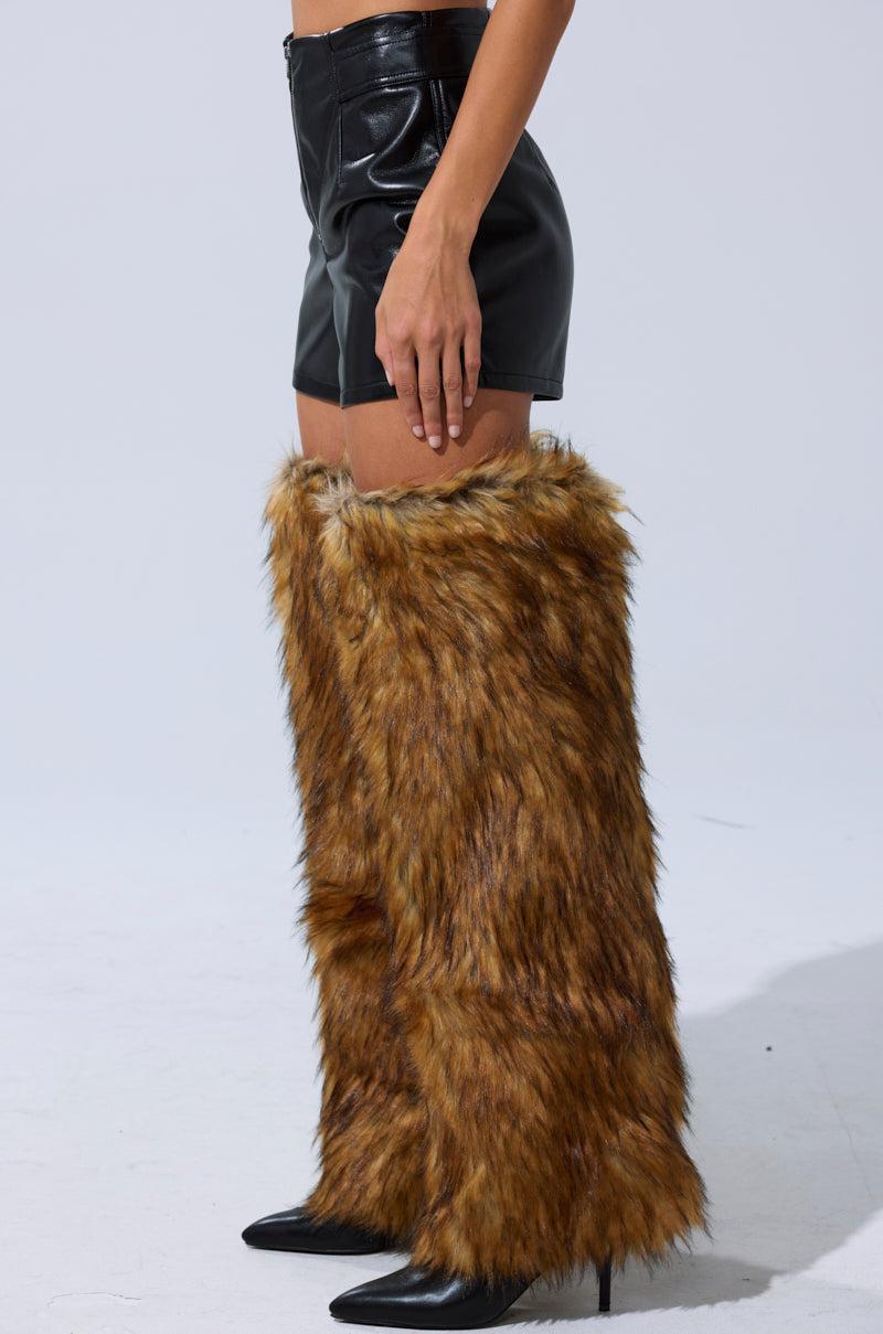 BUILD ME UP FAUX LEATHER SHORT Product Image