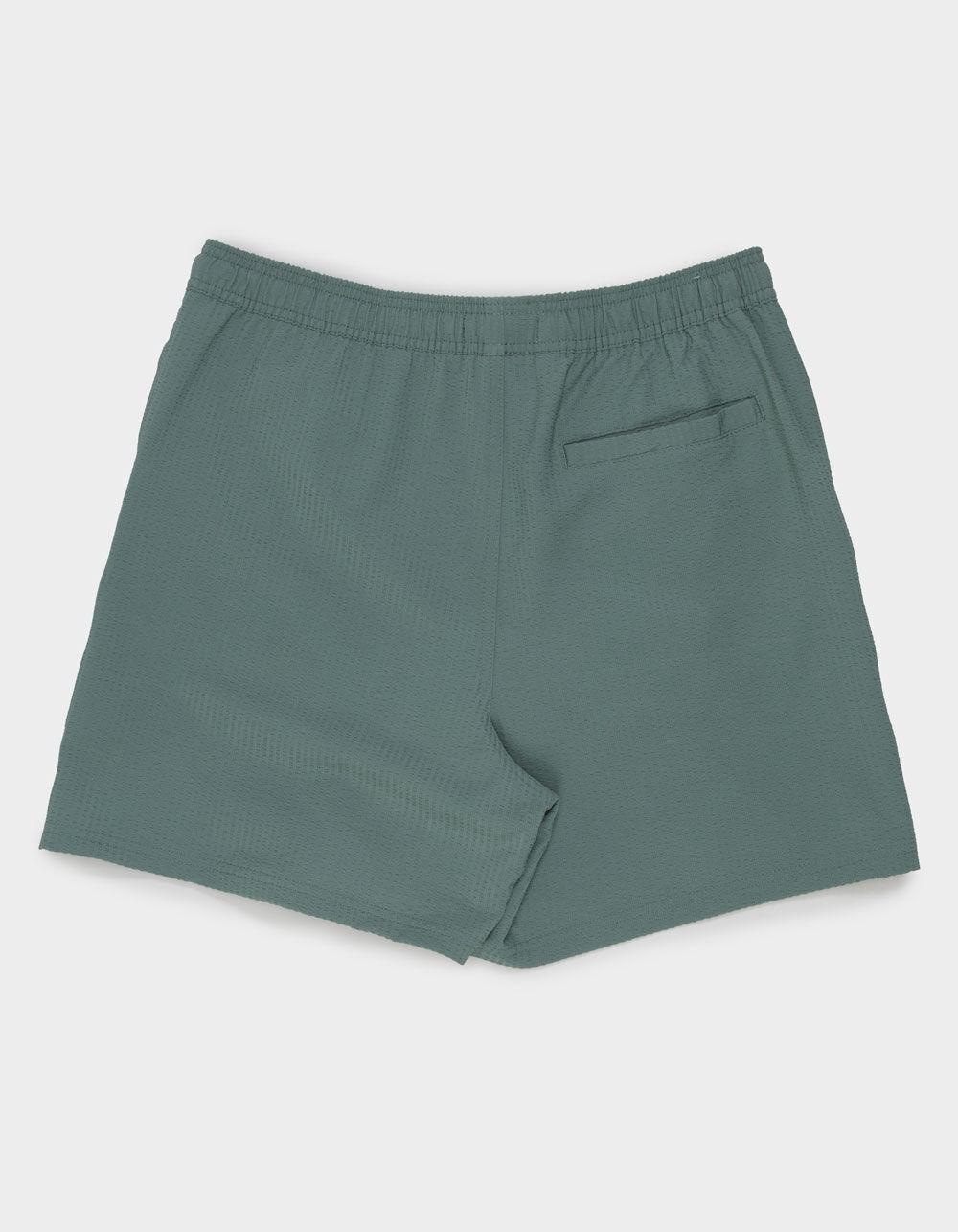 RSQ Mens Seersucker 5" Pull On Shorts - DARK GREEN Product Image