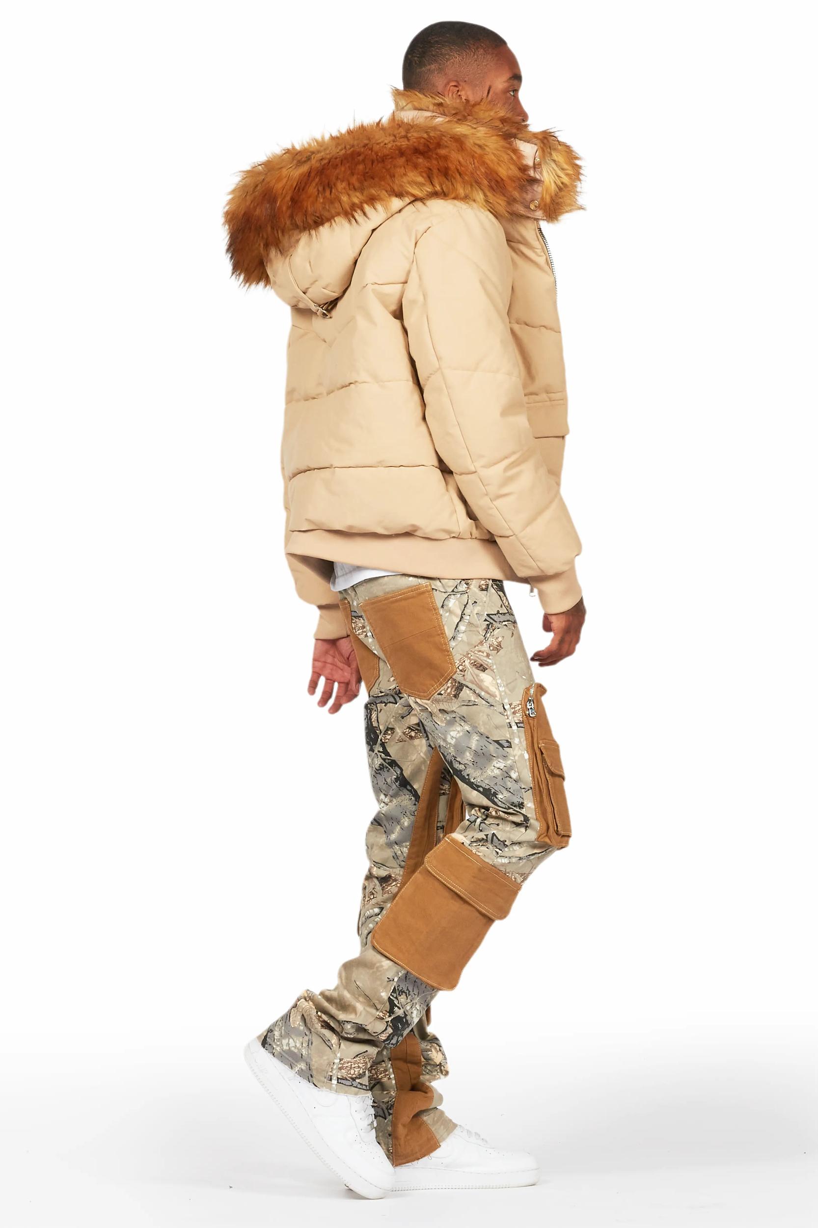 Boys Petter Beige Baggy Fit Jean Boys Product Image