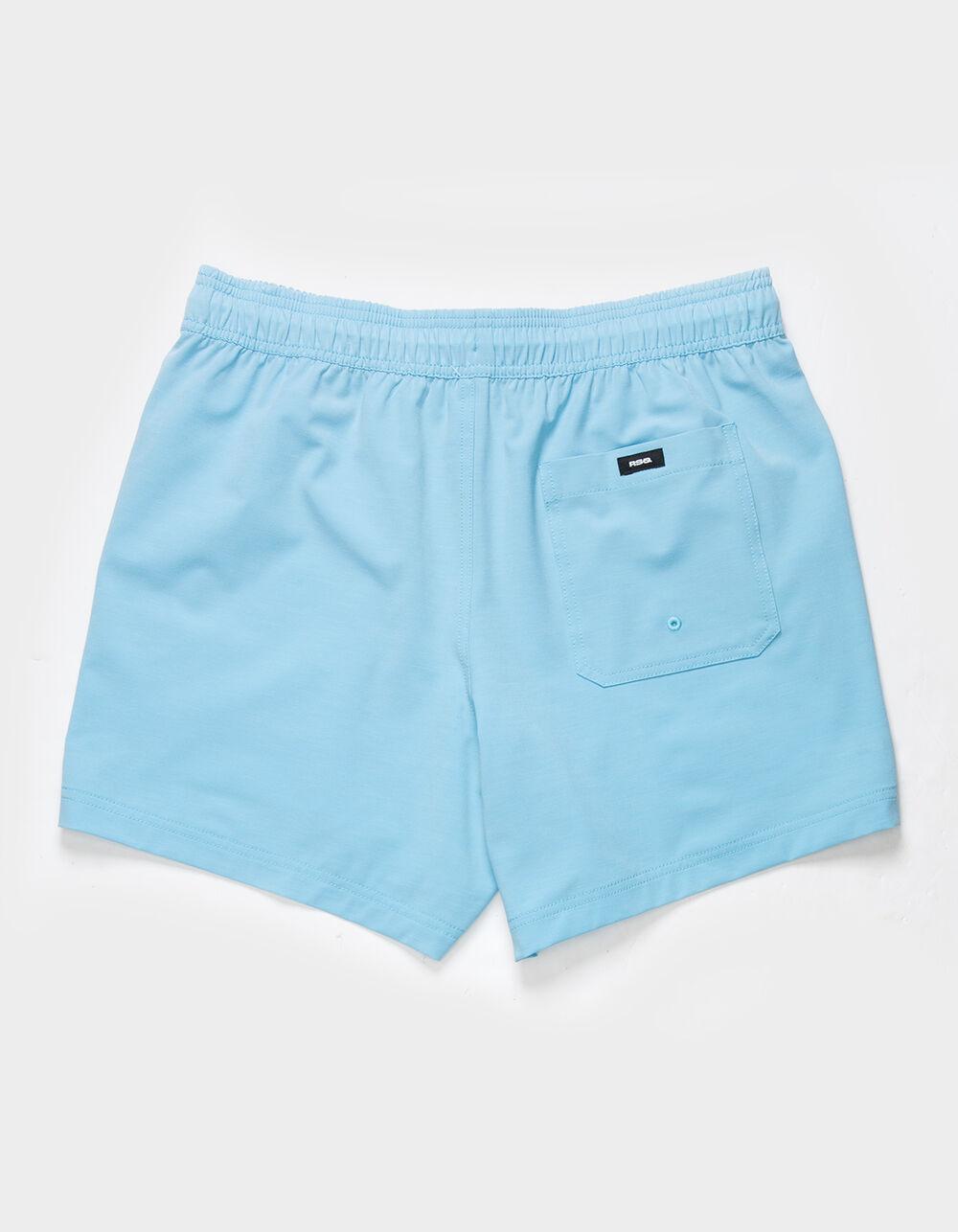 RSQ Mens Vintage Solid 5'' Swim Shorts - SKY BLUE Product Image