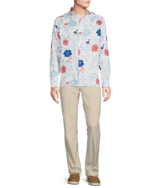 Cremieux Blue Label French Linen Floral Print Long Sleeve Woven Shirt Product Image