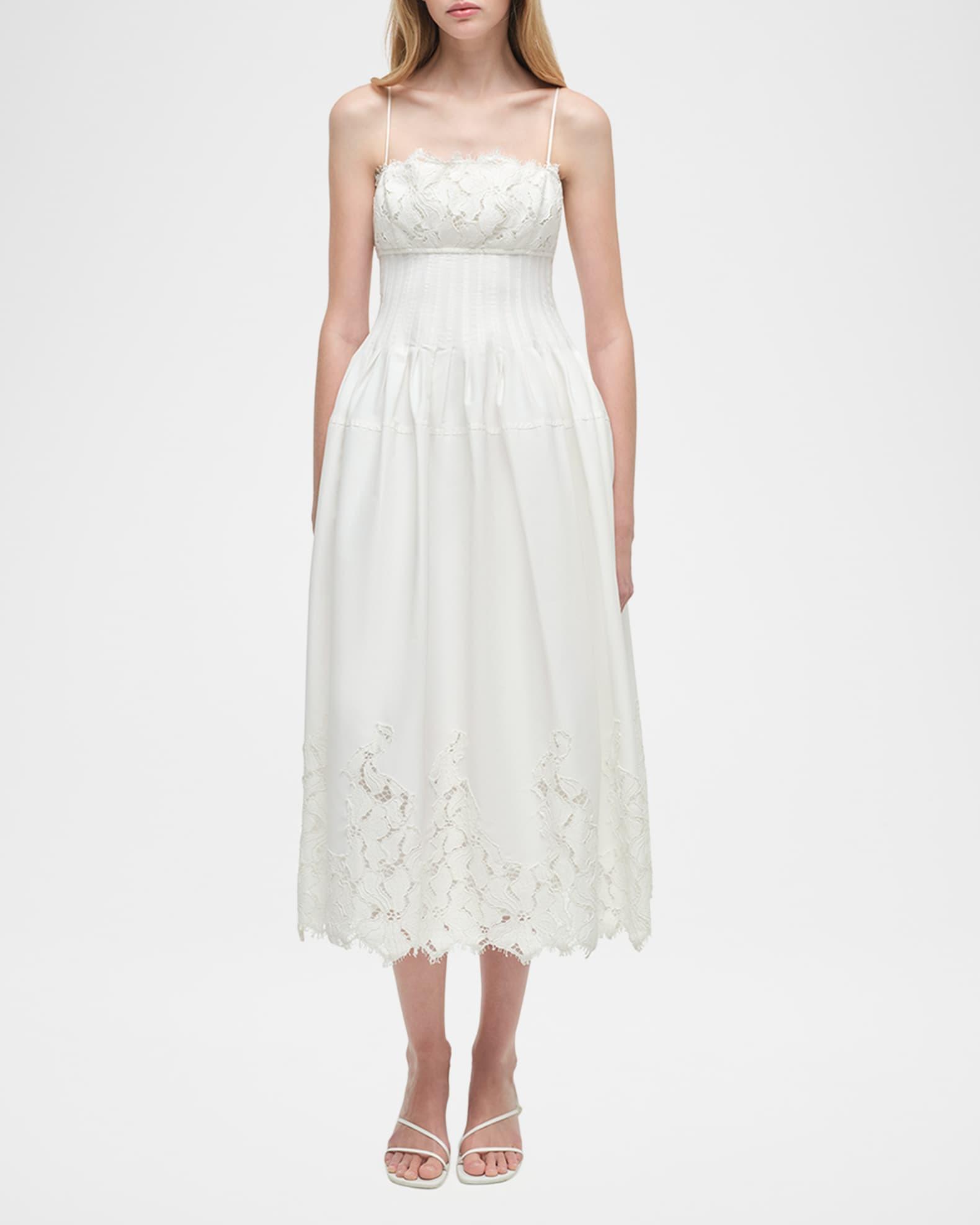 Lilianna Sleeveless Lace Midi Dress Product Image