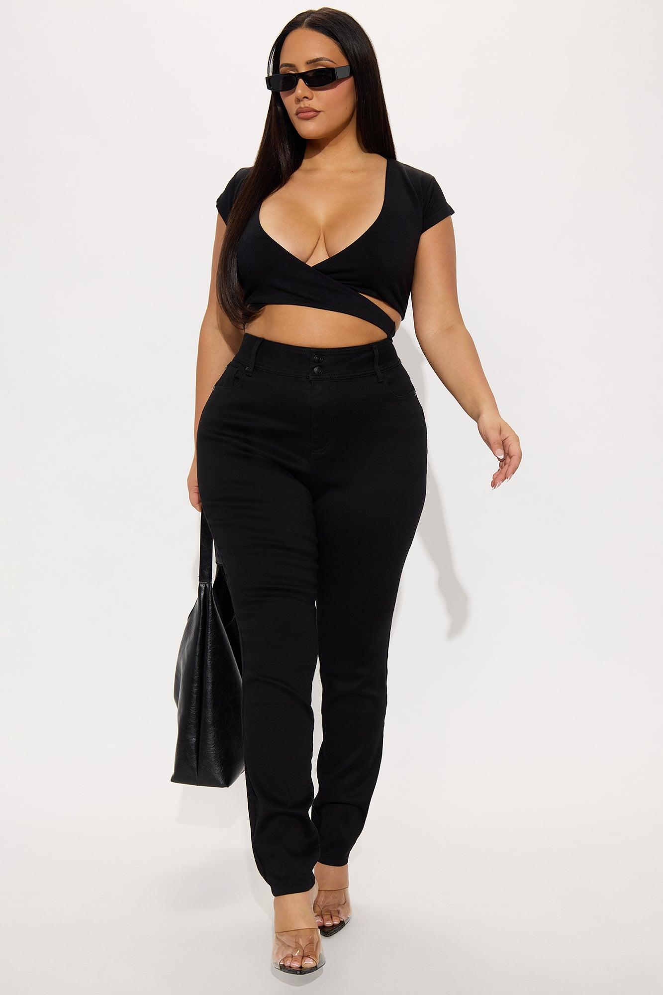 Tall Snatch Me Tight Booty Lifter Skinny Jeans - Black Female Product Image