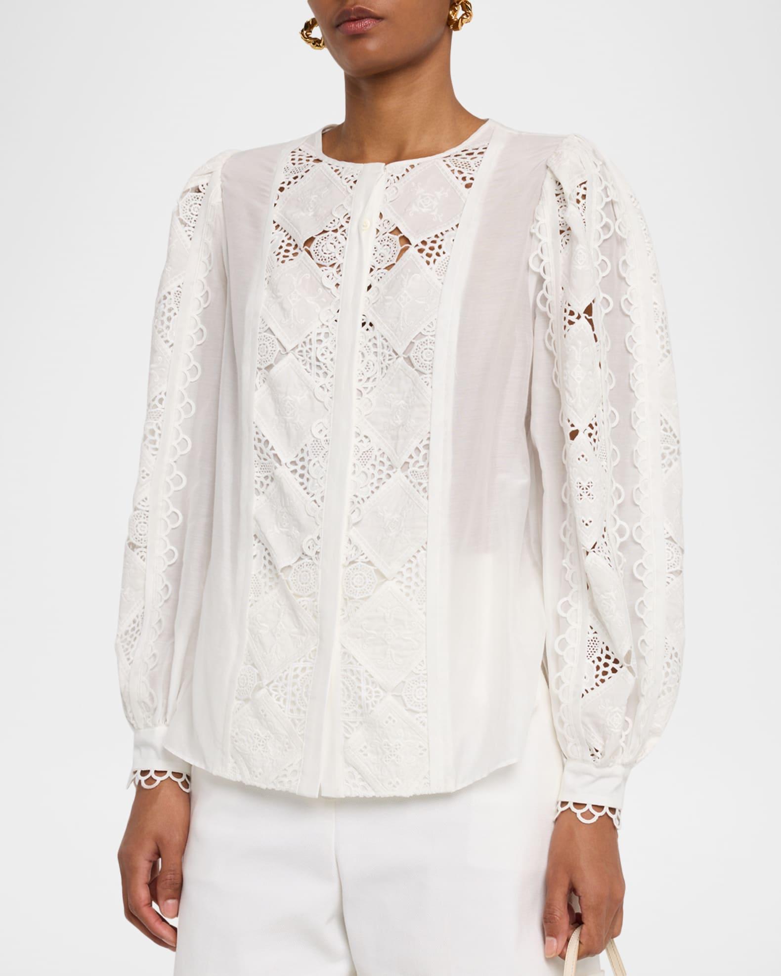 Novi Lace-Embellished Blouse Product Image