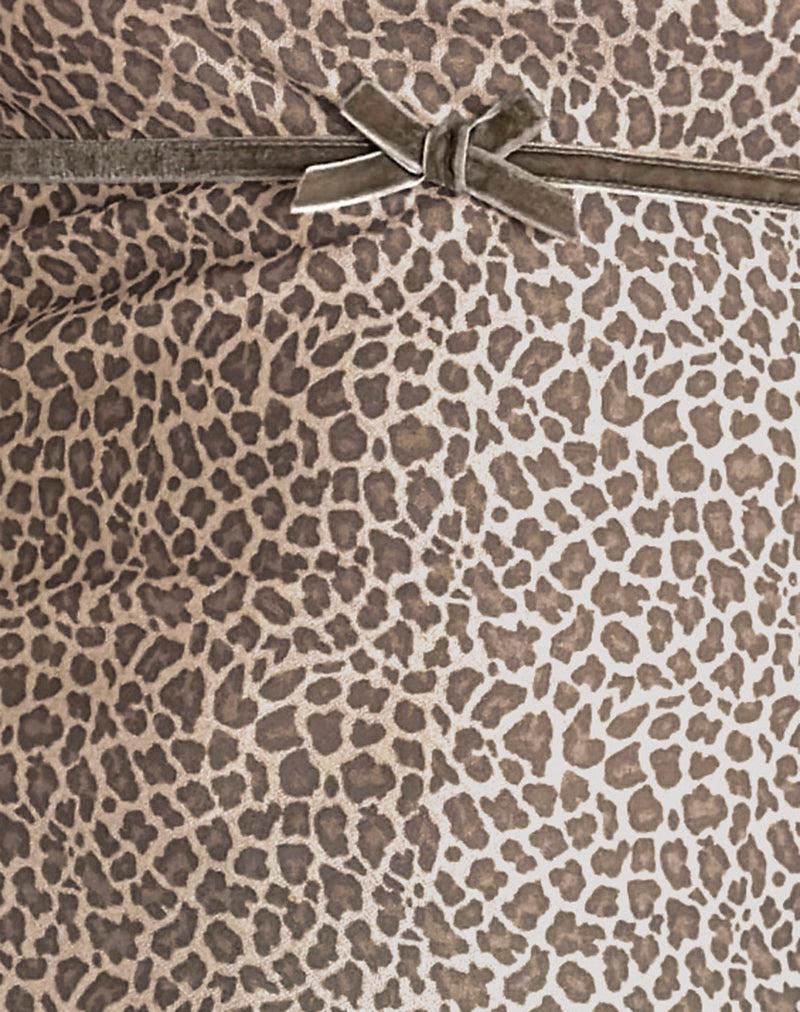 Vitria Mini Dress in Dainty Leopard Light Brown Female Product Image