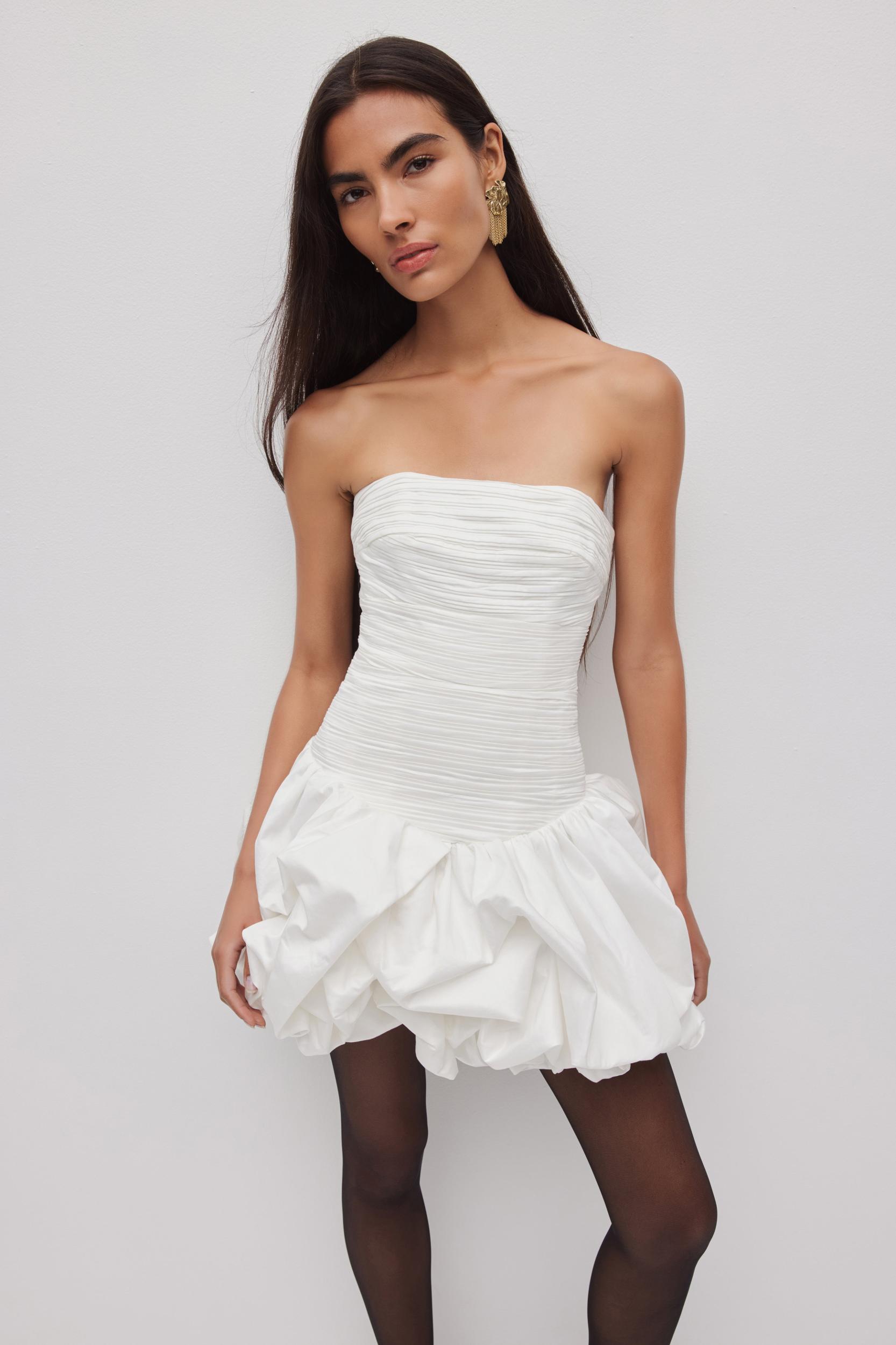 Violette Bubble Hem Mini Dress Product Image