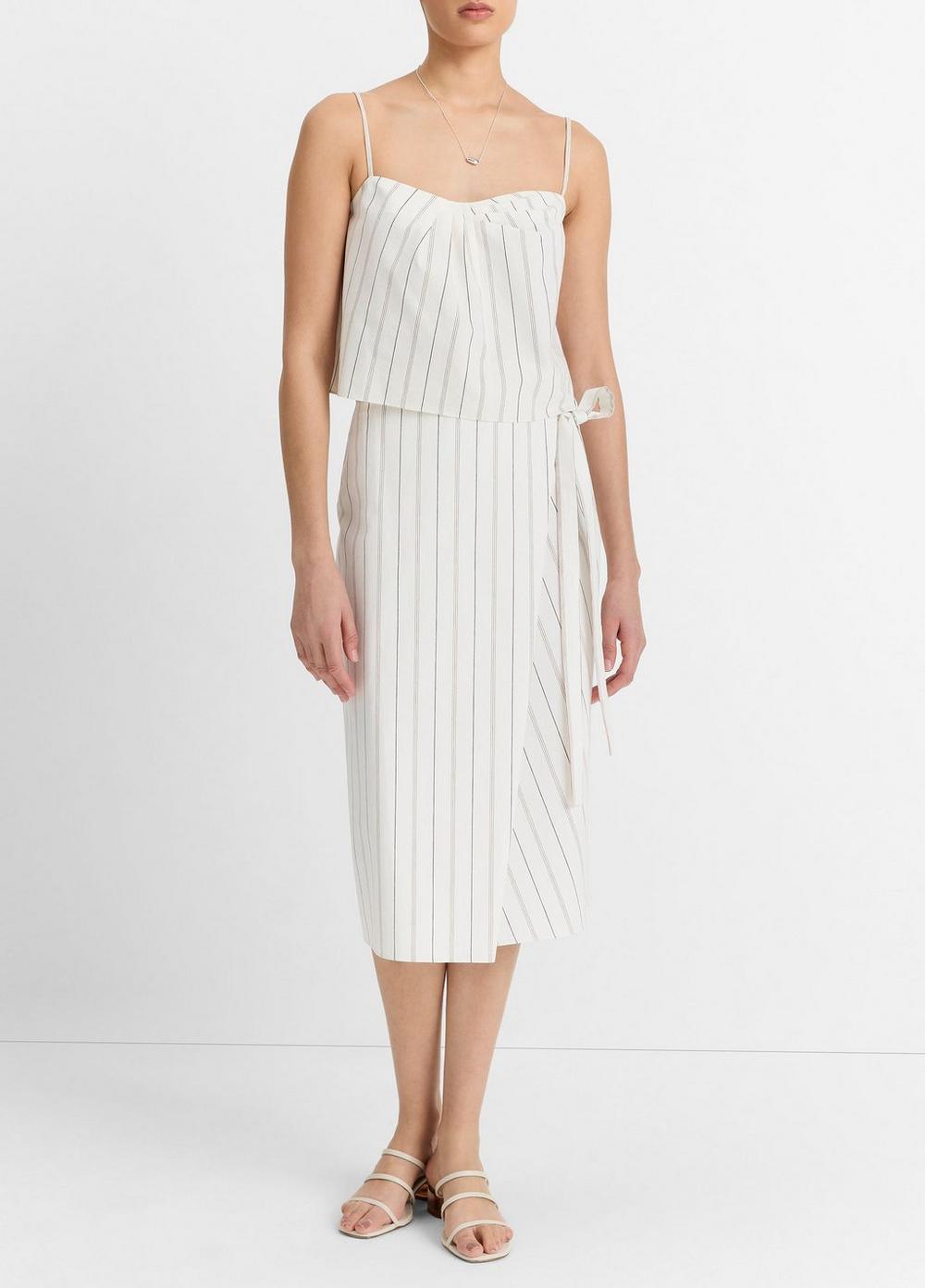 Seedling Stripe Cotton Draped Tank Product Image